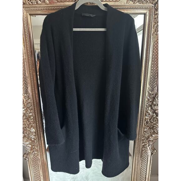 Jenni Kayne Black Sweater Coat Wool Open Cardigan Size XS - Picture 5 of 7